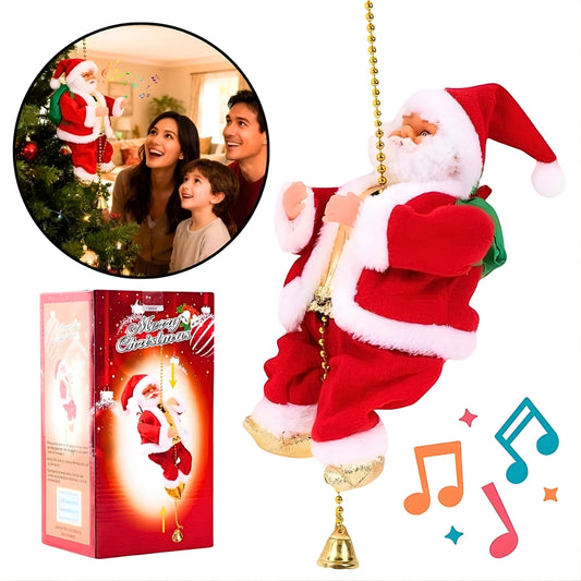 Дедо Мраз кој се качува по јаже