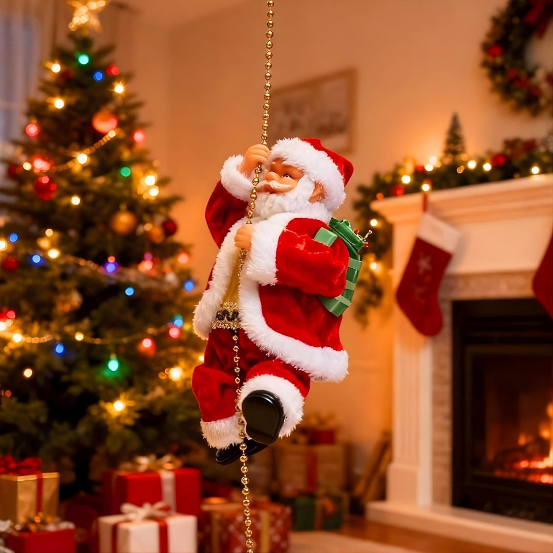 Дедо Мраз кој се качува по јаже