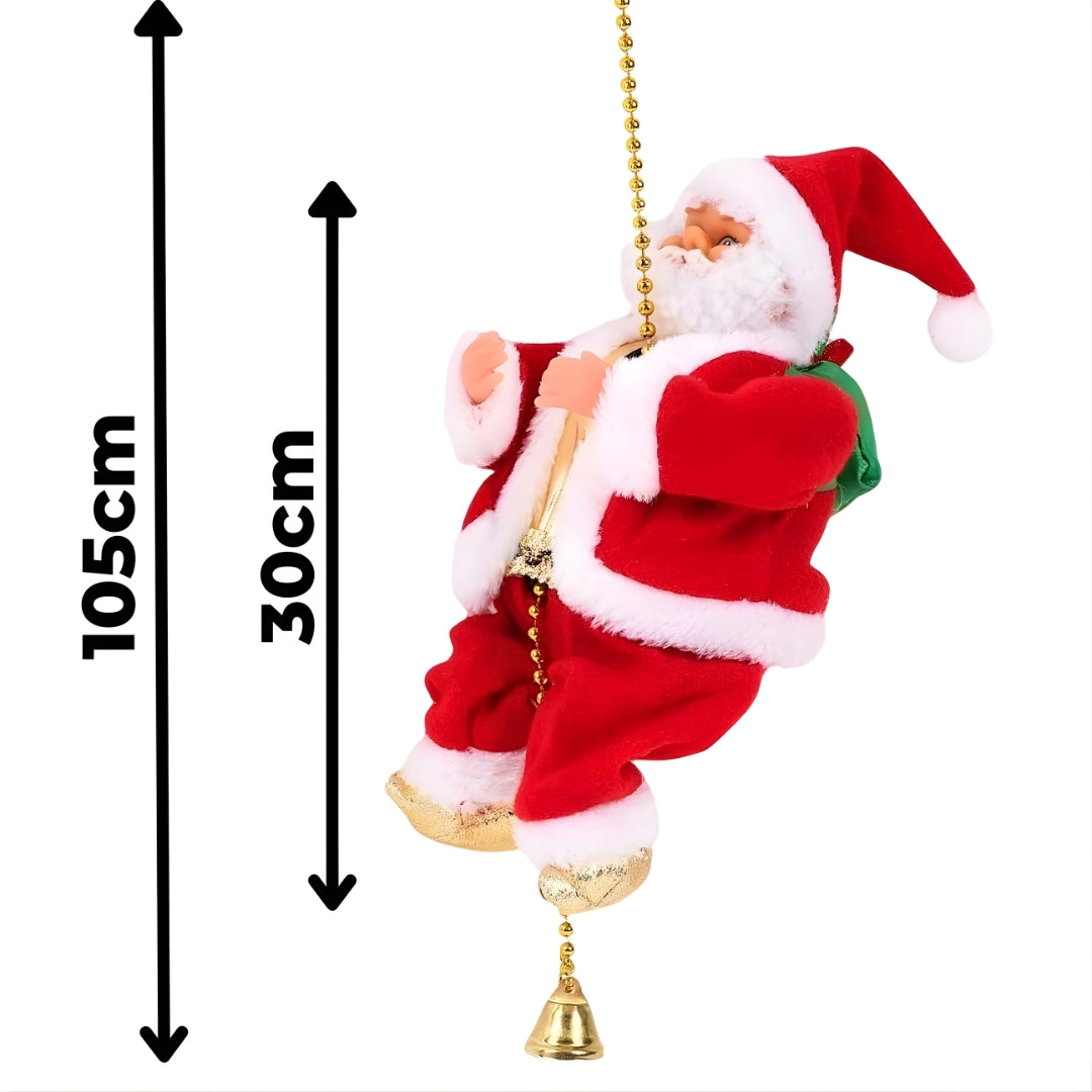 Дедо Мраз кој се качува по јаже